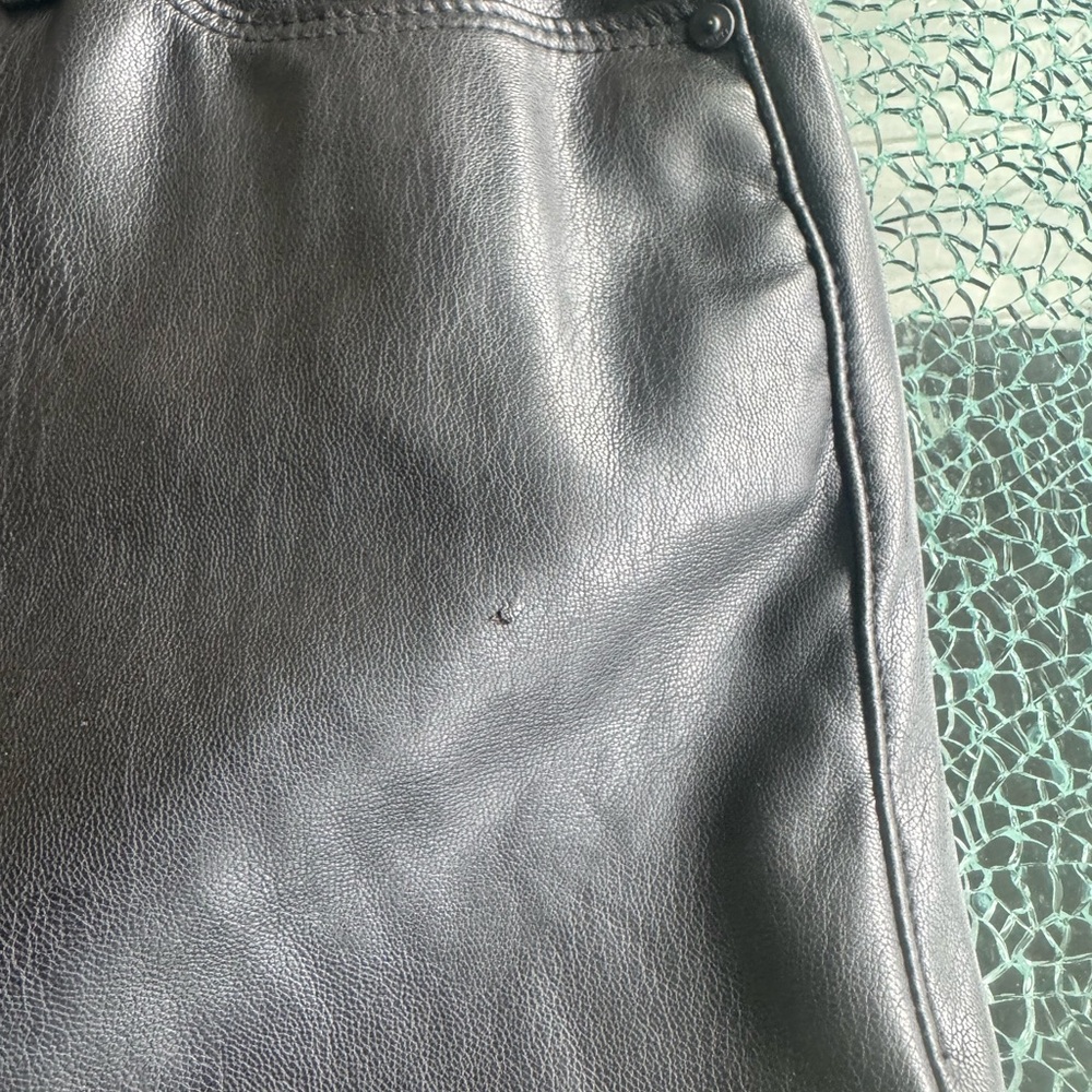 MOTHER black‎ Faux Leather Pants 29 - Picture 4 of 8